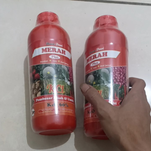 MERAH 1 LITER Pupuk KCL CAIR Pembesar Buah Dan Umbi Semua Tanaman
