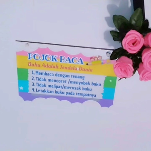 TATSBITA Pajangan Hiasan Dinding Dekorasi Wall Decor Assalamualaikum + Doa Masuk Rumah Dalam Islam Ukuran 10x30cm