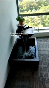 S60 Brown 3x2 Feng Shui Water Pond Fountain Kolam Air Sandstone Garden Water Feature Balinese 风水流水喷泉瀑布池 Fish Waterfall C