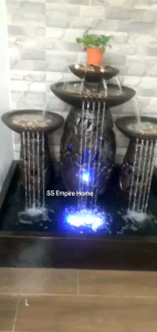 S43 Brown Feng Shui 4x3 Water Pond Fountain Kolam Air Sandstone Garden Water Feature Balinese 风水流水喷泉瀑布池 Fish Waterfall