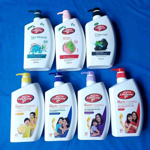 สบู่เหลว Lifebuoy แบบขวดปั้มขนาด900ml.และ850ml.ต่อหนึ่งขวดและหนึ่งถุงมีอยู่เจ็ดกลิ่นด้วยกันสินค้านำเข้าจากต่างประเทศของแท้100%