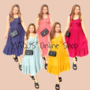 MADJs BEA SLEEVELESS CHALLIS MAXI MIDI DRESS | M-XL