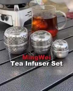Saringan Daun Teh Bola Wadah Saringan Teh Tea Infuser Ball Stainless Steel