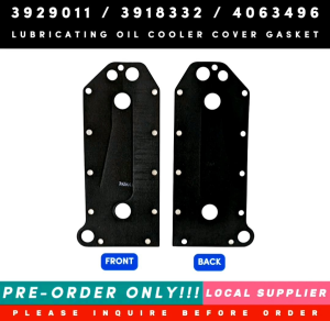 3929011 LUBRICATING OIL COOLER COVER GASKET [DAPAT MAG-INQUIRE BAGO MAG-ORDER PRE-ORDER LANG! LOCAL SUPPLIER WARRANTY] ALTERNATIVE: 3918332 4063496 FOR CUMMINS ENGINES 6C8.3 C8.3-G  ISC ISL QSC