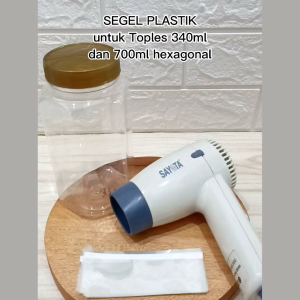 SEGEL BOTOL PLASTIK PVC botol sambal diameter 6cm 6.5cm 7cm jar toples 340ml segel PVC GROSIR TOPLES BOTOL LANGSUNG PABRIK BOTOL TOPLES jayastore18