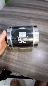 Plastik Seal Cup Drink Hitam / Lid Cup Sealer Isi 800 Cup