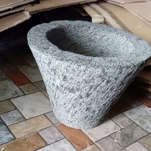 Lumpang Batu Asli 35 cm