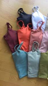 Bra02 สปอร์คตบรา ออกกำลังกาย สายเดี่ยว พร้อมส่งจากไทย มีฟองน้ำ