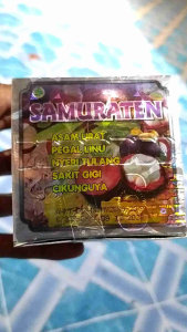 samuraten kapsul asam urat isi 1 kotak 10 sachet/ jamu pegel² / rematik