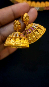 Haseenas Ruby Gold Premium Choker Set