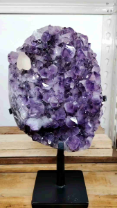 Natural Brazil High Grade Amethyst Crystal Druzy Ornament BAD01