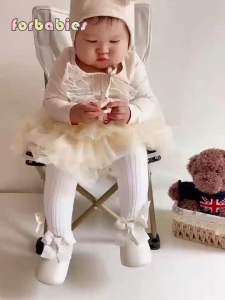 Princess Shoes for Baby Girls: Big Bow White Baptism Shoes & Toddler Baby Girl Soft Rubber Soled Shoes