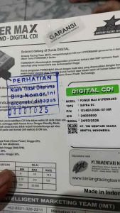 CDI PENGAPIAN SUPRA X LAMA atau SUPRA X 110 BRT HYPERBAND ARUS DC