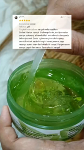 {Bisa COD} ALOEVERA GEL With Extract Snail/Moisturizer Gel Dingin Yang Bisa Melembabkan Kulit Wajah |Higlow Skincare BPOM