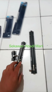 Kunci Grendel Slot Pintu Jendela Kayu Alumunium Tanam