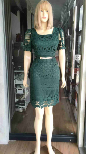 M&M Elegant Thailand Lace Dress w/Belt