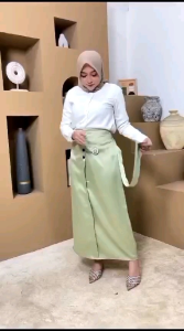 Rok Sakura Kancing Depan & Rok Satin Velvet Premium: Pilihan Terbaik untuk Kondangan dan Bridesmaid