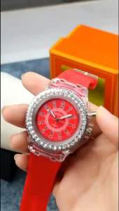 Grosiran Jam Tangan Wanita GENEVA Rubber Bonus Gelang + Box Exclusive