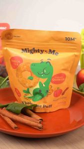 MIGHTY ME Wholesome Puff 30gr | Snack Cemilan MPASI Sehat Bayi Anak 10m+ | Mengandung Omega 3 & 6