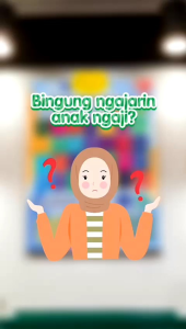 Poster Edukasi Anak Bersuara: Belajar Mengaji & Hijaiyah