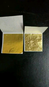 แผ่นทองปิดพระ แผ่นทองคำเปลวแท้ 100% ตราช้าง ใช้สปาใช้เจิมหน้าผาก ใช้ในพิธีต่างๆ ของแท้ พร้อมส่ง