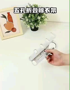 Gantungan Baju 5 Lubang Magic Hanger Cantolan Pakaian / Gantungan Baju 5 Lobang Travel Lipat