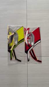 STIKER STRIPING LIS LIST BODY HONDA SCOOPY SPORTY 2024 2025 HITAM MERAH
