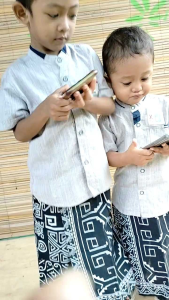 Celana Sarung Batik Instan Kembar Dewasa Bapak Anak