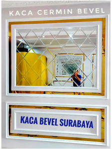 cermin bevel custom 114 x 1345 cm tebal 3 mm bevel 1 cm kaca cermin bevel asli