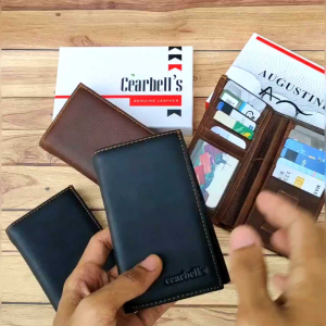 Dompet kulit bagus 3/4 dompet Pria wanita kulit sapi
