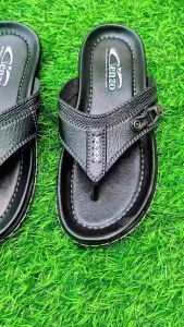 Sandal Pria Japit Kulit Gz-08 Sendal Pria Dewasa Sandal Laki Laki Kekinian Outsol Full Jahit Trendy