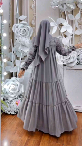 gamis set scraf Leni queenza Clarisa nyimas Aluna fairuz asiyah salsa aairiz