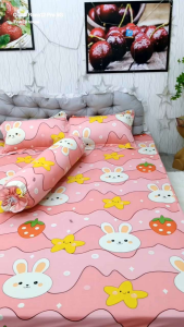 BỘ GA GỐI THUN LẠNH HÀN QUỐC MỊN MÁT ga thun lạnh set 4 món gra thun lạnh