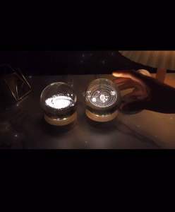 🇲🇾M’SIA STOCK 3D Night Lamp Inner Carved Crystal Ball Wooden Luminous Base Universe Galaxy Creative Deco Gift