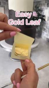 [1 LBR] Edible Gold Leaf Foil Sheet 24K Kertas Emas Prada Food Grade - Phoenix Brand