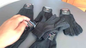 (Harga 12 pasang Lebih Murah) Sarung Tangan Rajut Hitam Polos Taggeh / Sarung Tangan Hitam Lembut