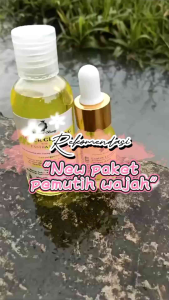 Paket Pencerah Wajah Toner dan Serum Glowing Booster Lemon/mencerahkan Memudarkan flek hitam dan bekas jerawat