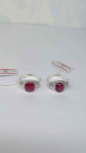 แหวนเงินแท้ทับทิมแท้เนื้อแข็ง