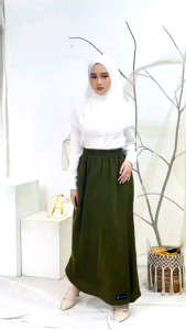 Rok Celana Muslimah Bahan Wolfis Luxury - Rok Celana Panjang Wanita Formal Bahan Wolfis Luxury - Rok Celana Muslim Wanita Kerja Bahan Wolfis Luxury