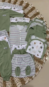 Paket Perlengkapan Bayi Baru Lahir Seri Sage 39Pcs