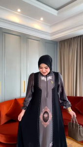 Halwa Dress by iRna.Emerald - Dress dengan Bahan Motif Armani Silk Premium Quality