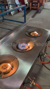 เตาแก๊สสเเตนเลส 3 หัว ขนาด110x50x80ซม. (หัวเตาKB-5) สเเตนเลสหนา1.2มิล เตาไทย เตาทำกับข้าว Gas Stove 3 Burner BTH