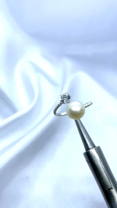 Cincin Perak 925 Mutiara Asli Lombok Bersertifikat Dengan Garansi Seumur Hidup