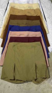 ZCS PLUS SIZE DEMI | 2 slit skort | woven fabric | plus size | short