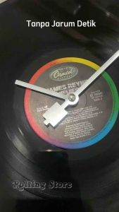 Jam Dinding Piringan Hitam Vinyl Clock Vintage Klasik Retro Handmade Unik 12 inch Aesthetic Dekorasi Bisa Custom