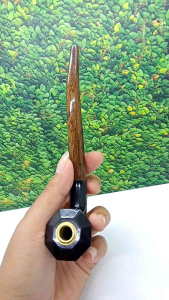 once cangklong kayu kelor hitam kombinasi kelor Jawa motif piramid F46