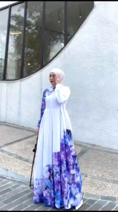 VELVET DRESS GAMIS TWILL RAYON CANDI MEKAR GAMIS BATIK CAP PEKALONGAN