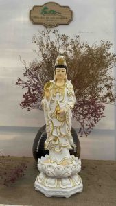 [HCM]Tượng Quan Thế Âm đứng / A Di Đà đứng 45cm | Tượng Phật Hoa Tiên