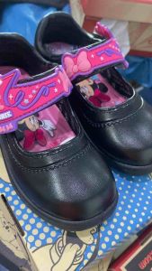 Adda🔅Minie mouse💞รองเท้านักเรียนอนุบาลผู้หญิงลายมินนี่เม้าส์สีดำ รุ่น41C17 ไซส์ 25-33