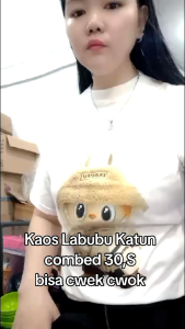 Kaos Atasan Labubu Viral & Kaos Labubu Viral Katun 30S